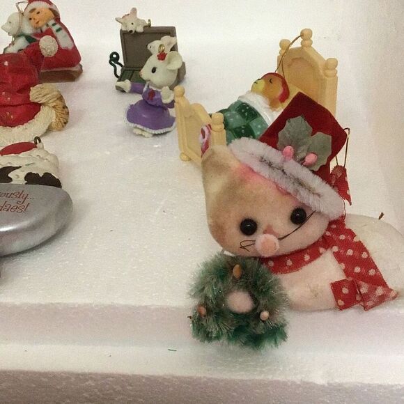 11 each miniature Christmas ornaments - Picture 2 of 6